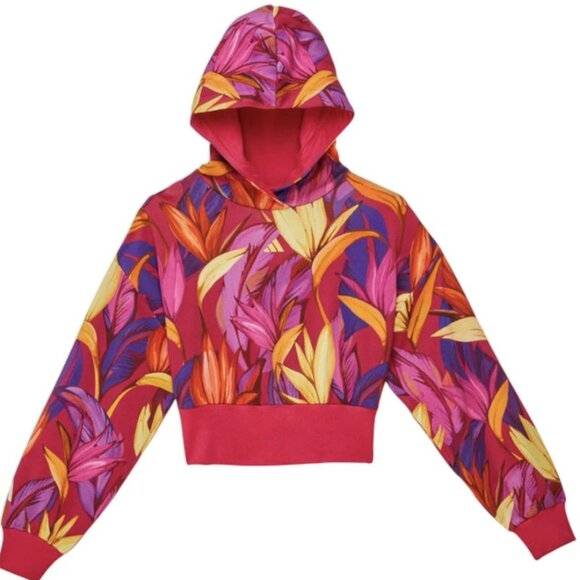 Adidas X Farm Rio Birds Of Paradise Cropped Hoodie 3X - Picture 5 of 11